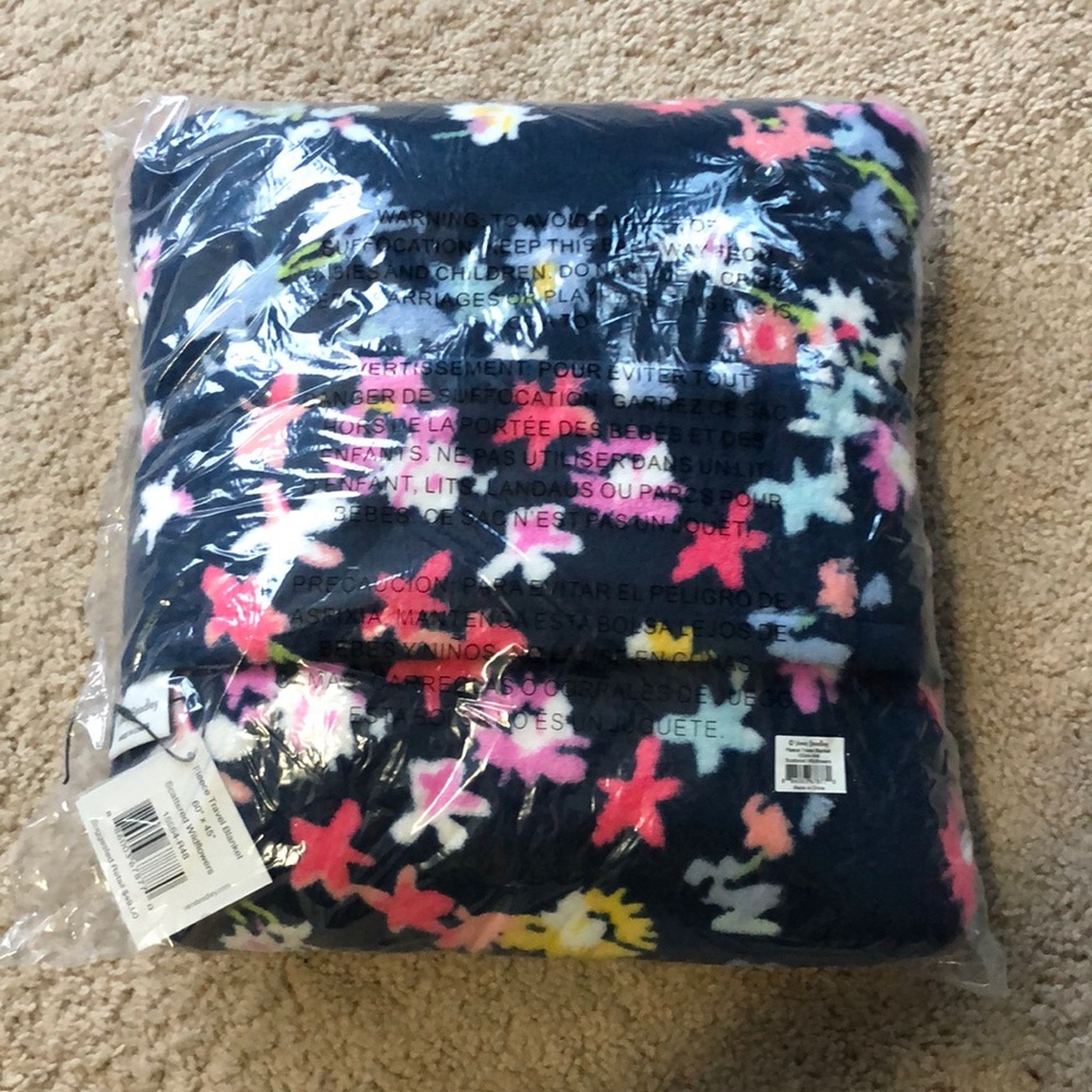 Vera Bradley Fleece Travel Blanket